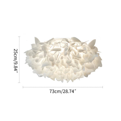 FloraGlow | Elegant Soft White Flush Mount Ceiling Light Fixture 4