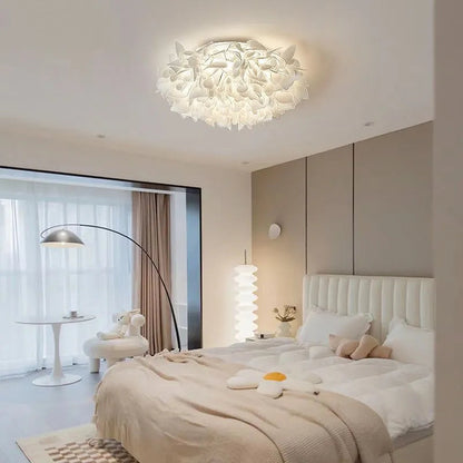 FloraGlow | Elegant Soft White Flush Mount Ceiling Light Fixture 5