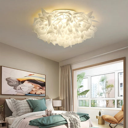 FloraGlow | Elegant Soft White Flush Mount Ceiling Light Fixture 6