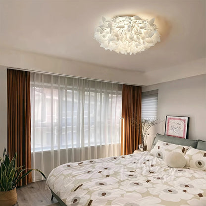 FloraGlow | Elegant Soft White Flush Mount Ceiling Light Fixture 7