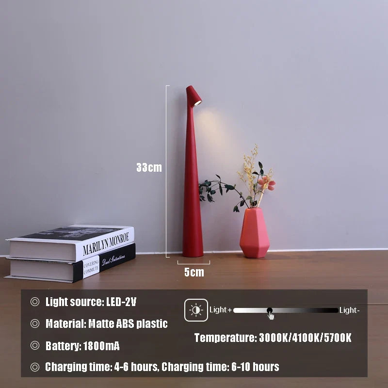 Glowora | LED Table Lamp | Rechargeable & Touch Dimmable 4