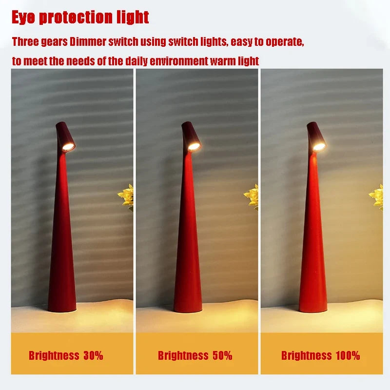 Glowora | LED Table Lamp | Rechargeable & Touch Dimmable 5