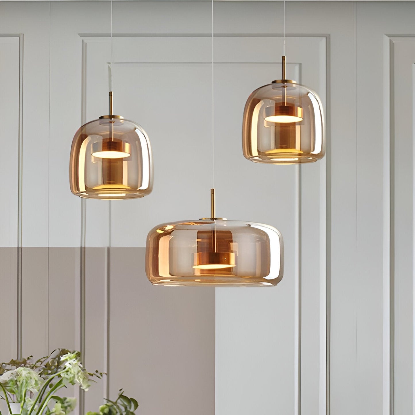 HailieGlass | Elegant Retro Hand-Blown Glass Kitchen Pendant Lighting 8