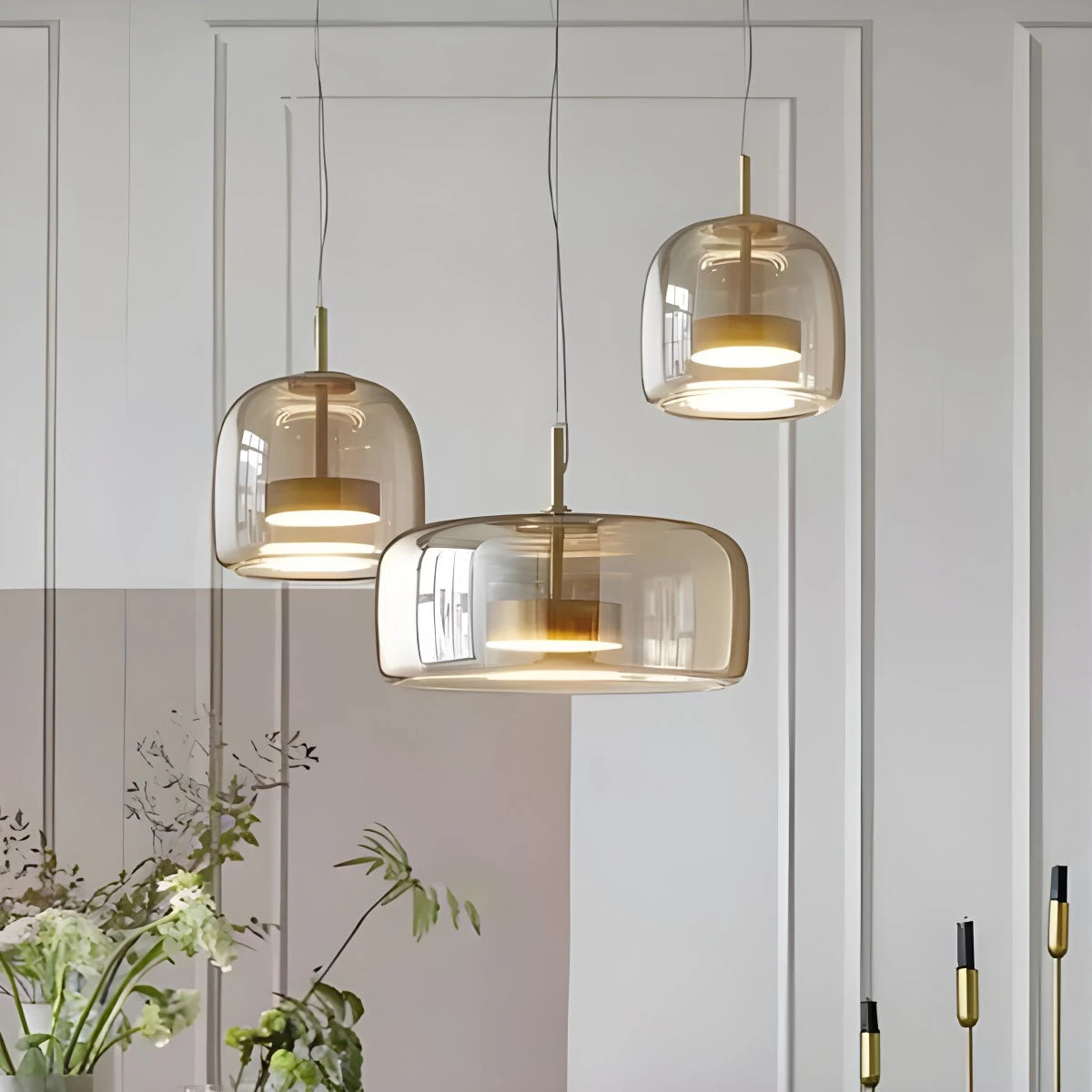 HailieLight | Elegant Modern Glass Pendant Lighting for Kitchen Island 2