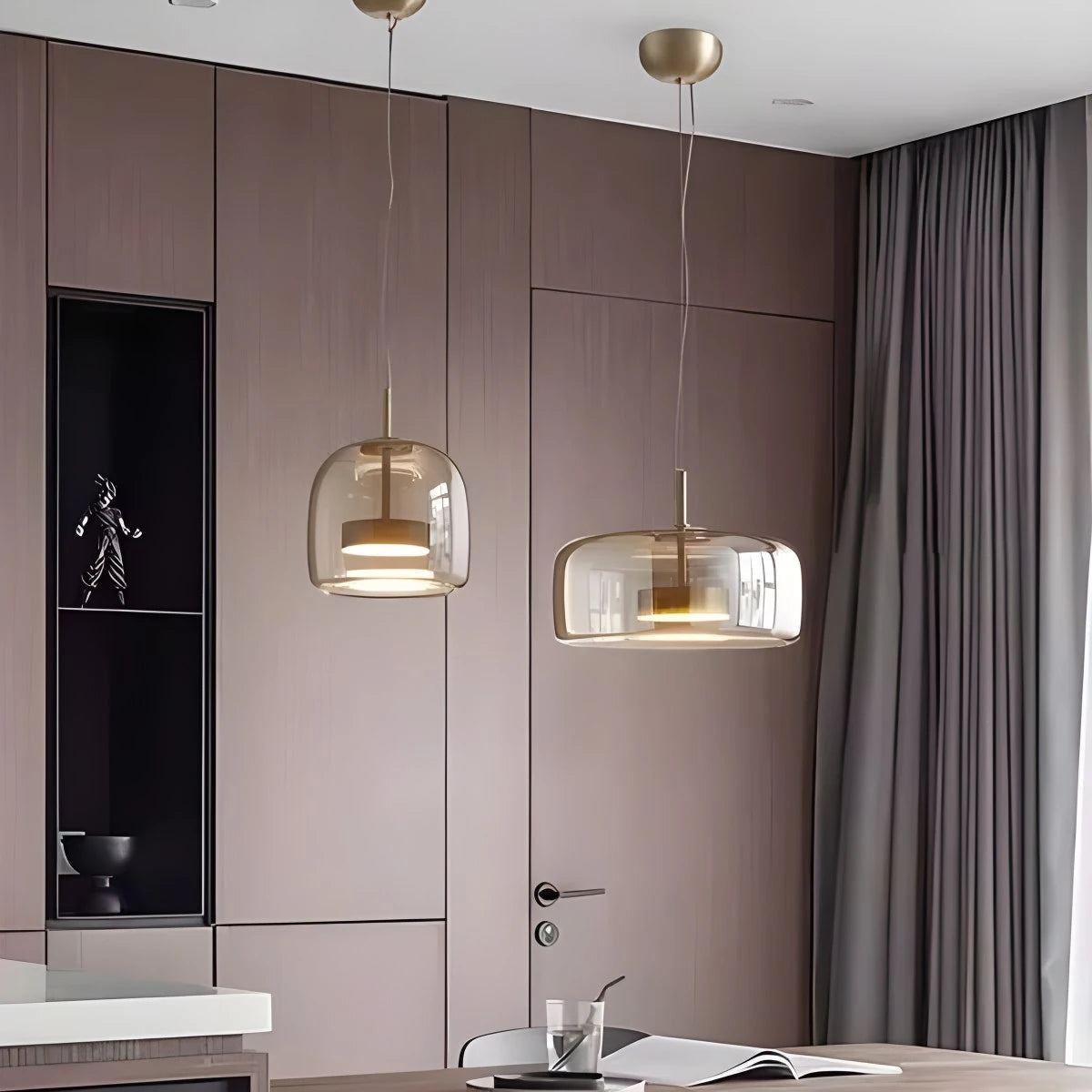 HailieLight | Elegant Modern Glass Pendant Lighting for Kitchen Island 3
