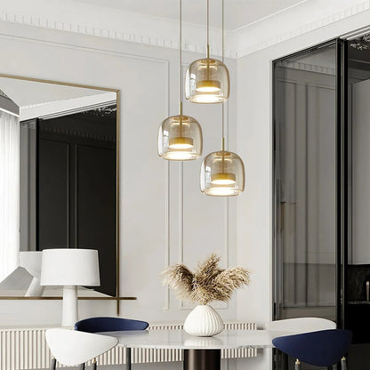 HailieLight | Elegant Modern Glass Pendant Lighting for Kitchen Island 6