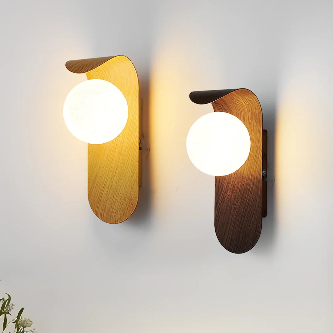 Icar Scandinavian LED Wall Lamp | Minimalist Wooden Design 3