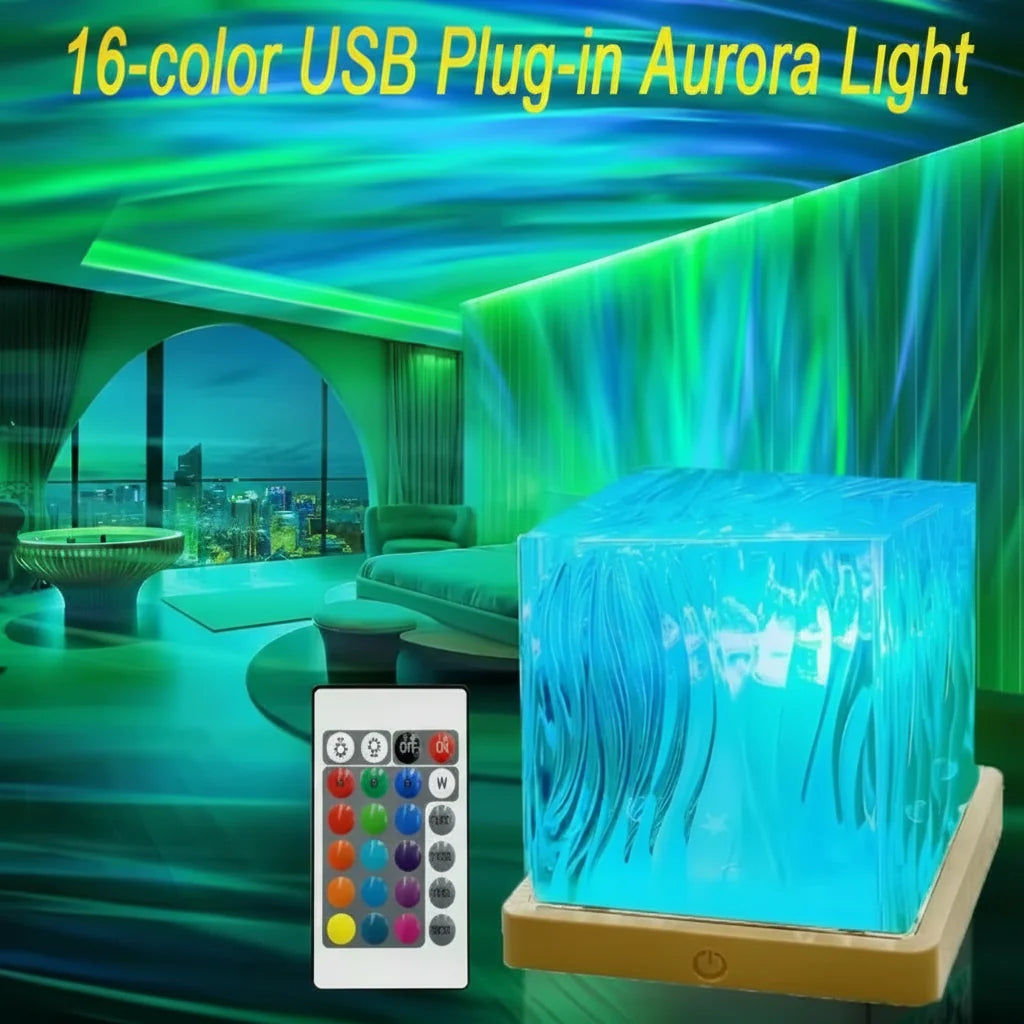 LED Night Light RGB Crystal Projector Lamp Bedroom Decor 1