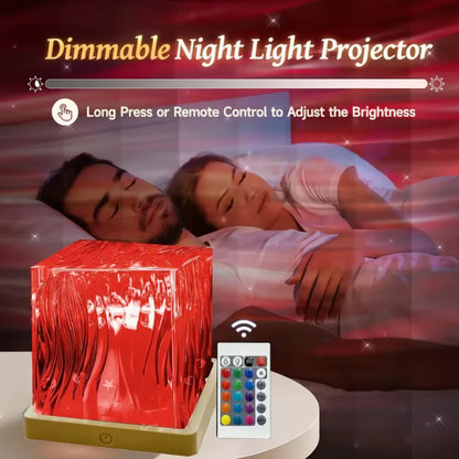 LED Night Light RGB Crystal Projector Lamp Bedroom Decor 4