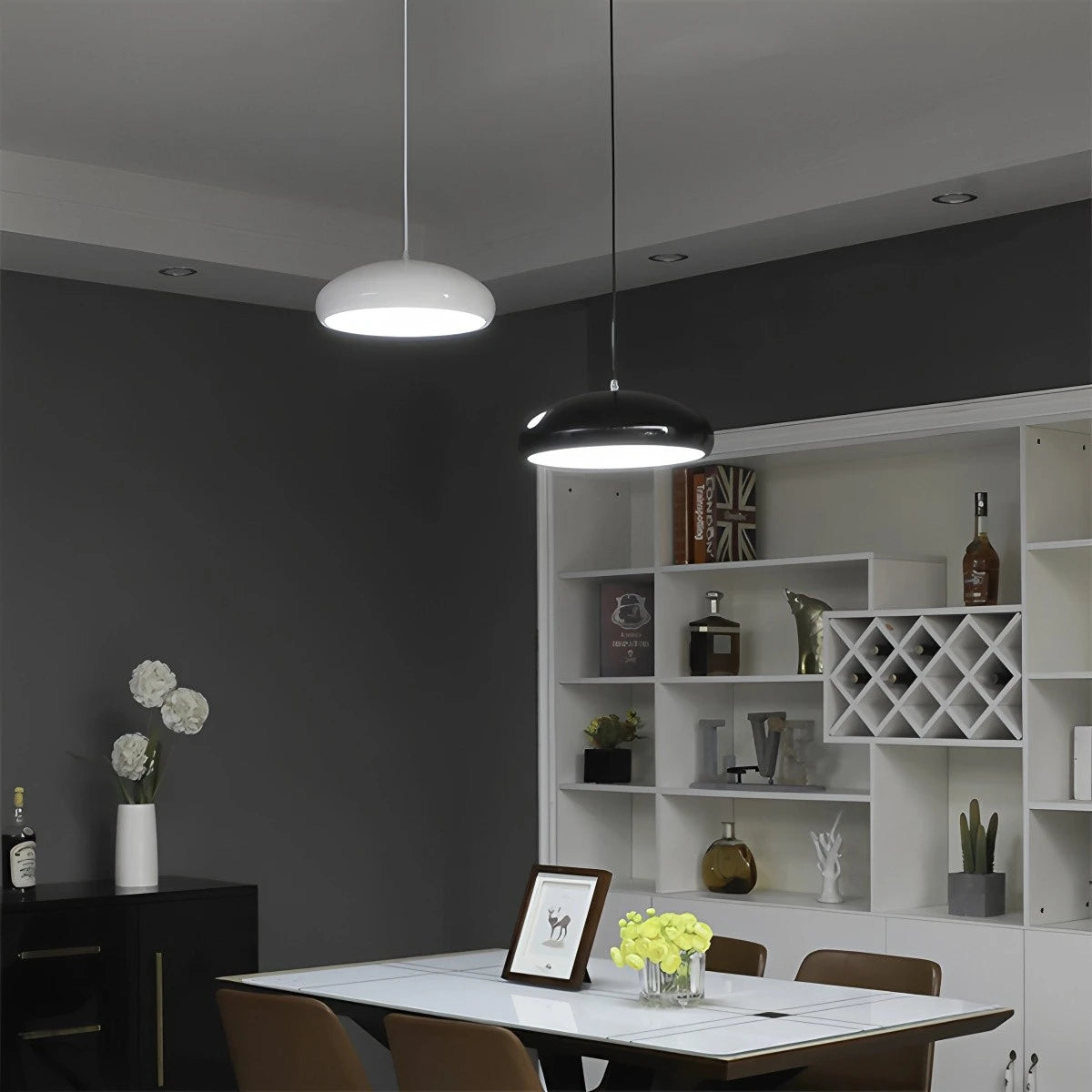 Luminara | Elegant Black Modern Pendant Light Fixture for Kitchen Island 7