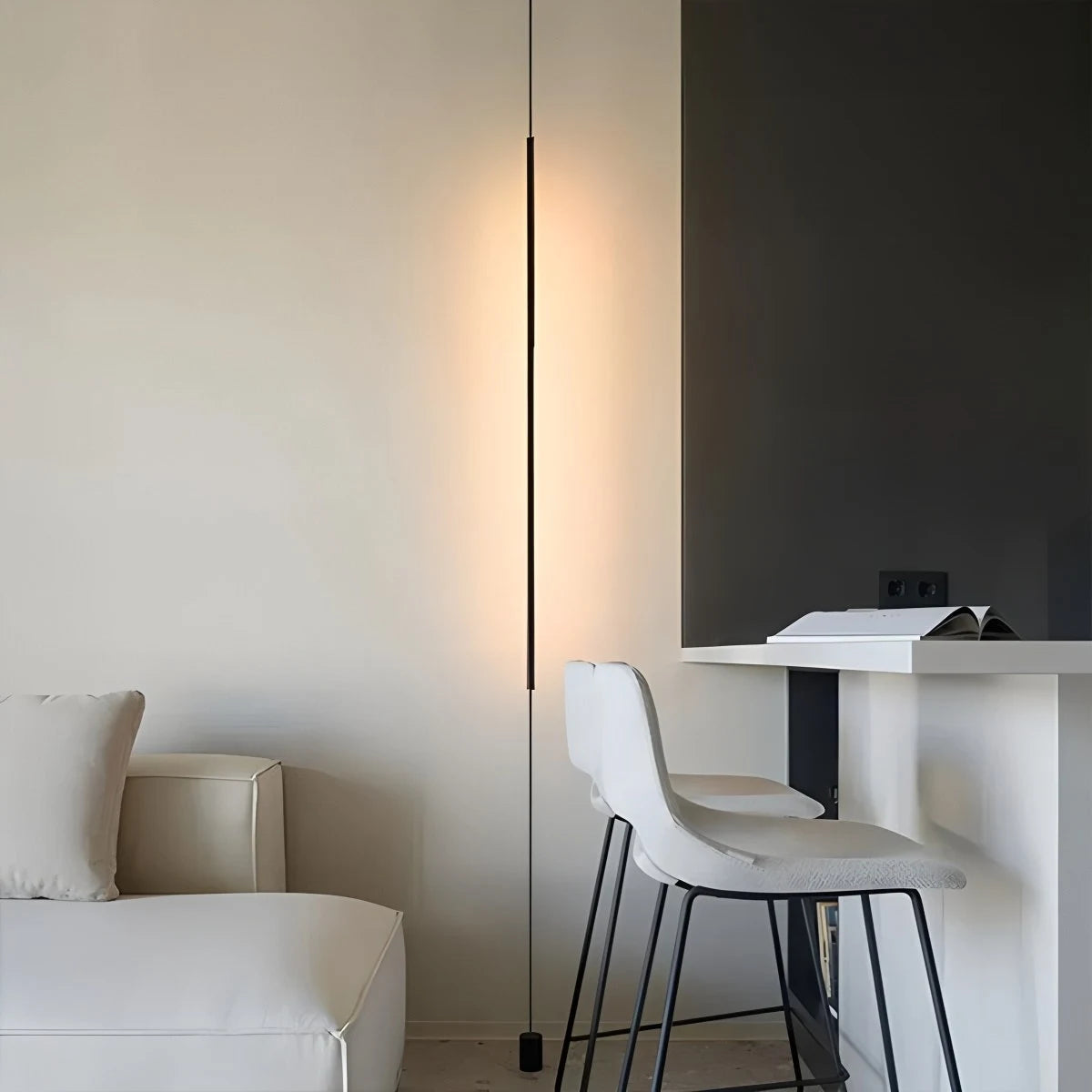 Luminara | Sleek Modern Vertical LED Floor Lamp for Living Room 4