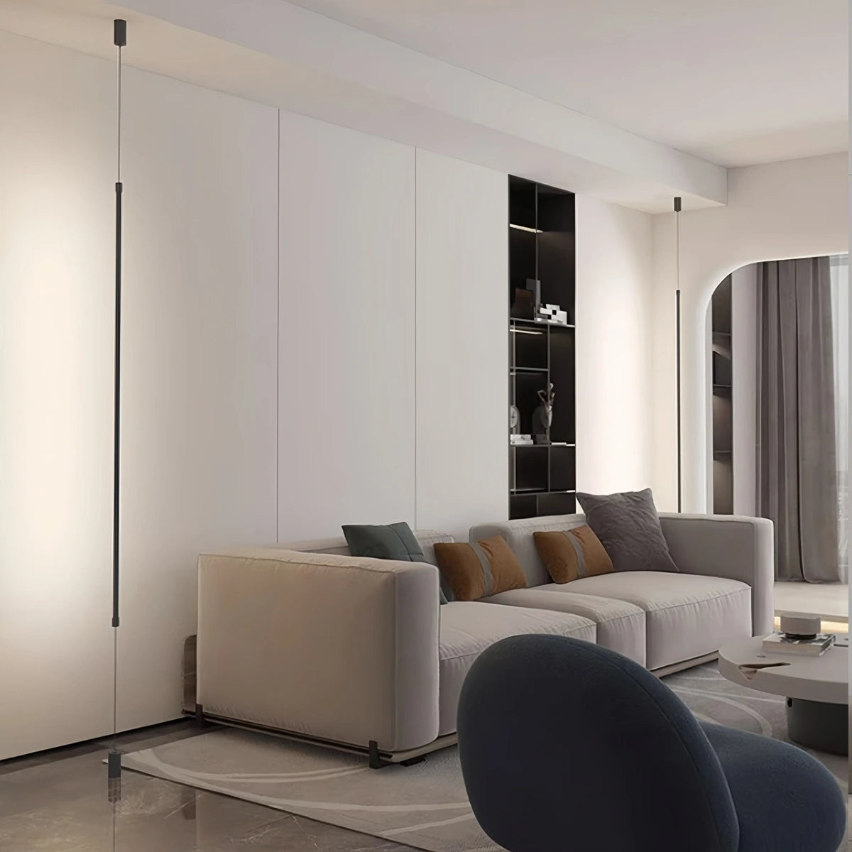 Luminara | Sleek Modern Vertical LED Floor Lamp for Living Room 6