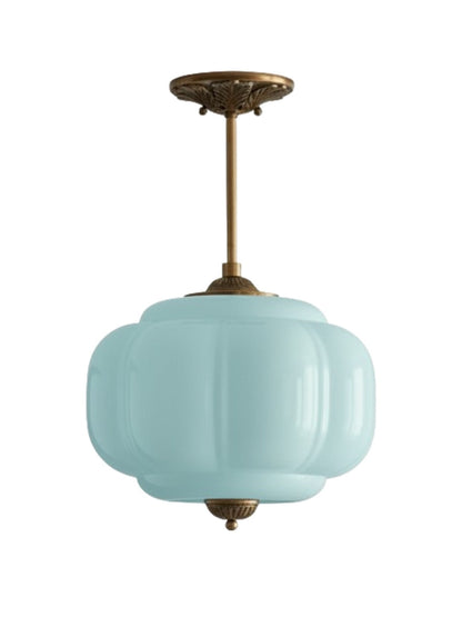 LunaGlass | Vintage Elegant Milk Glass Pendant Ceiling Light Fixture 20