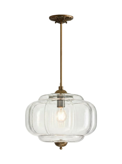 LunaGlass | Vintage Elegant Milk Glass Pendant Ceiling Light Fixture 23