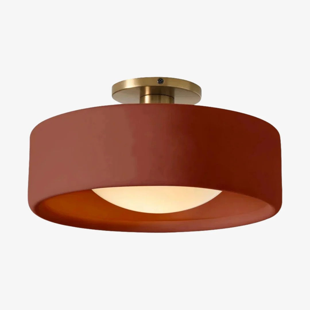 Lunaria | Sleek Modern Porcelain Flush Mount Ceiling Light Fixture 13
