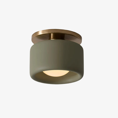 Lunaria | Sleek Modern Porcelain Flush Mount Ceiling Light Fixture 17