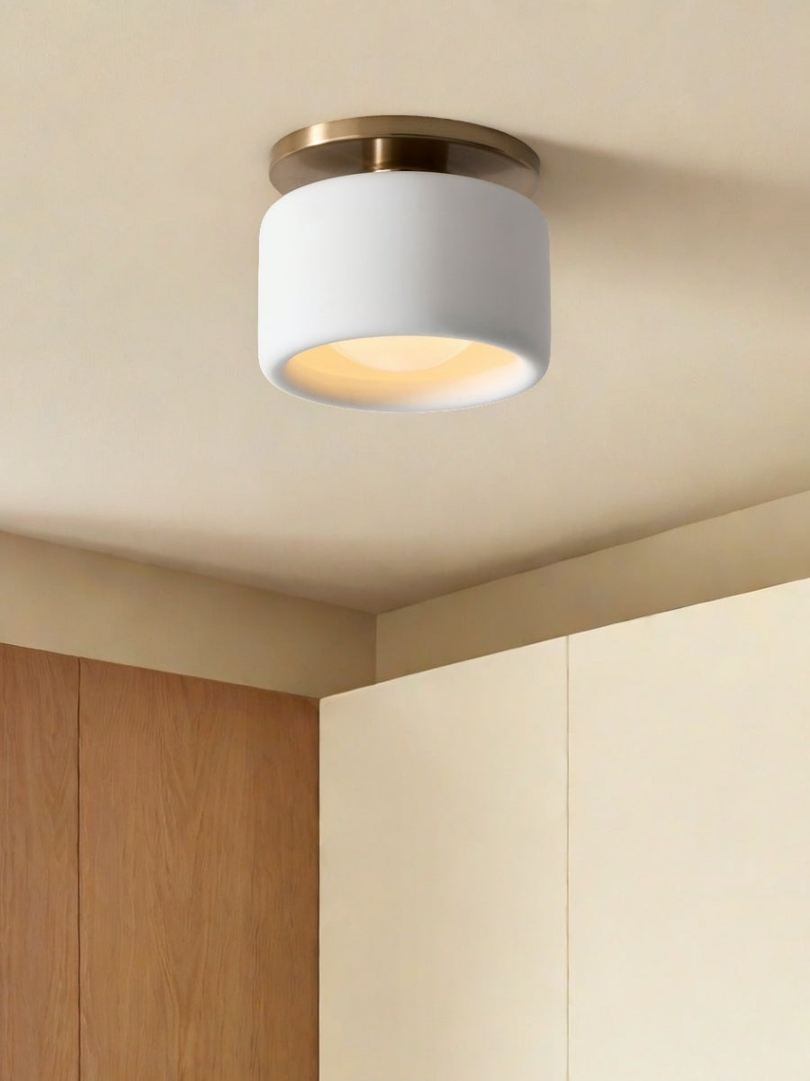 Lunaria | Sleek Modern Porcelain Flush Mount Ceiling Light Fixture 23