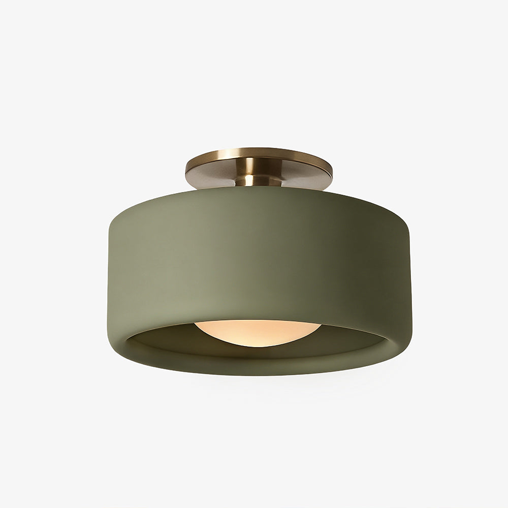 Lunaria | Sleek Modern Porcelain Flush Mount Ceiling Light Fixture 25