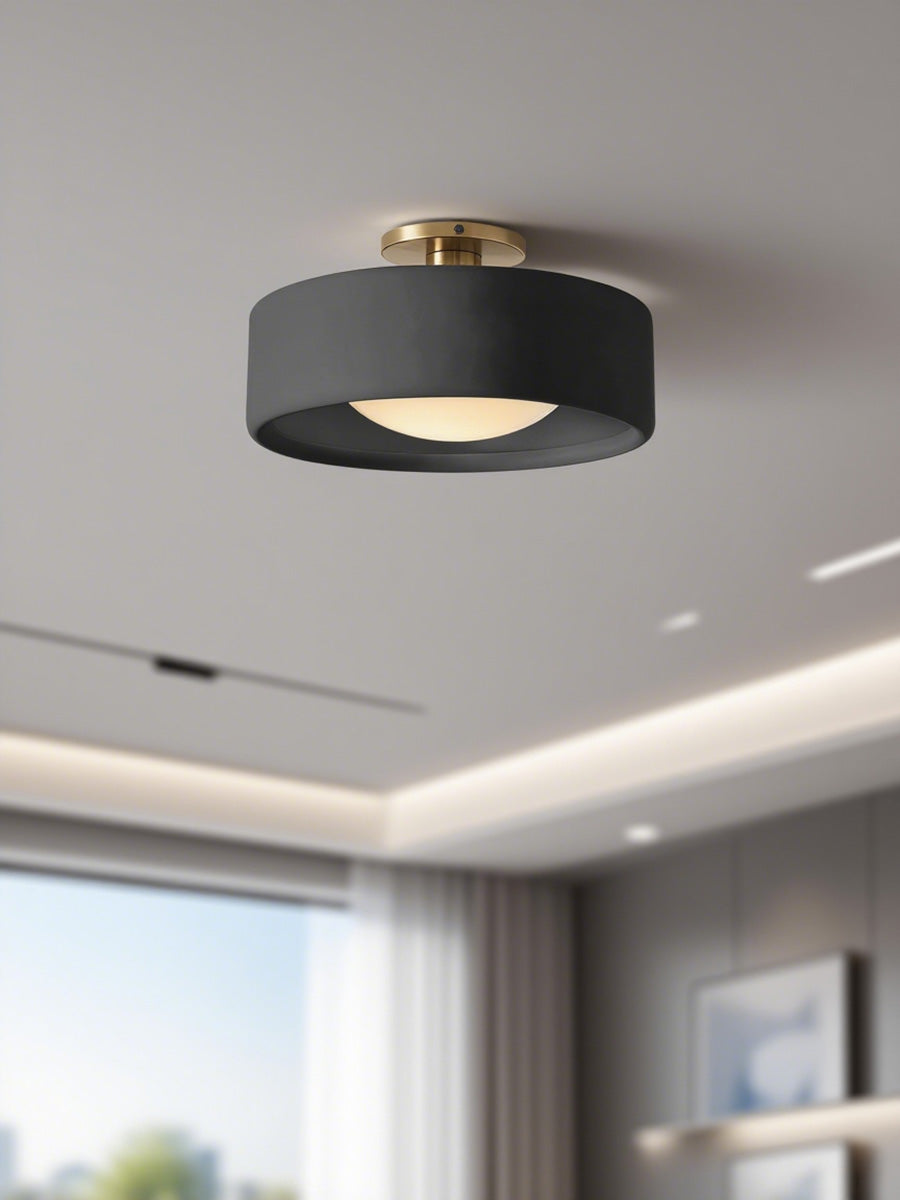 Lunaria | Sleek Modern Porcelain Flush Mount Ceiling Light Fixture 27
