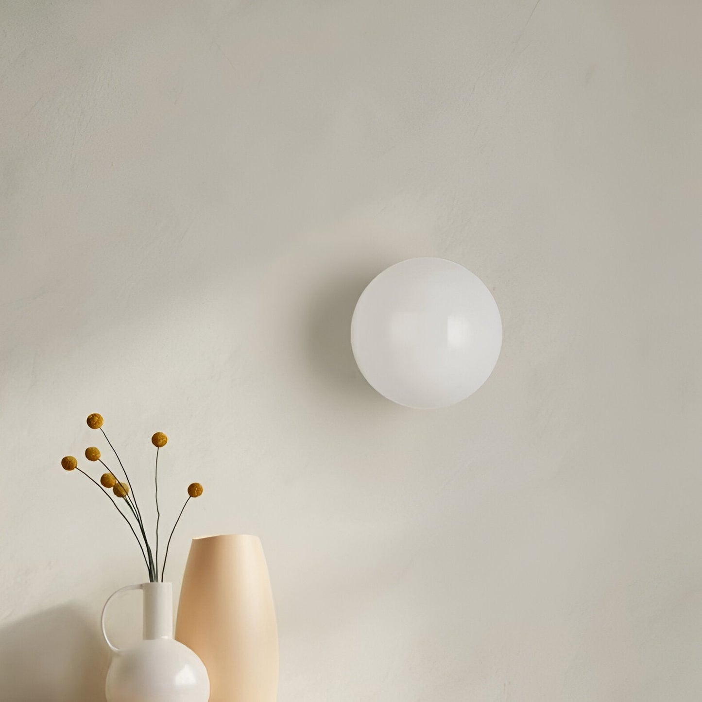 Lunaris | Elegant Minimalist Frosted Glass Wall Sconce Light Fixture 2