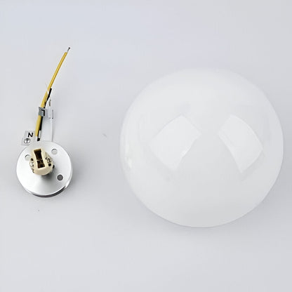 Lunaris | Elegant Minimalist Frosted Glass Wall Sconce Light Fixture 3