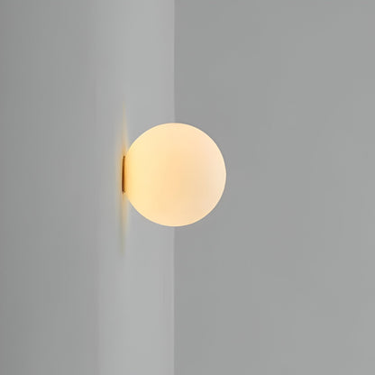 Lunaris | Elegant Minimalist Frosted Glass Wall Sconce Light Fixture 4