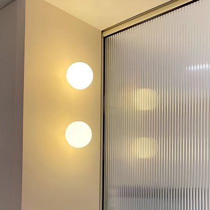Lunaris | Elegant Minimalist Frosted Glass Wall Sconce Light Fixture 7