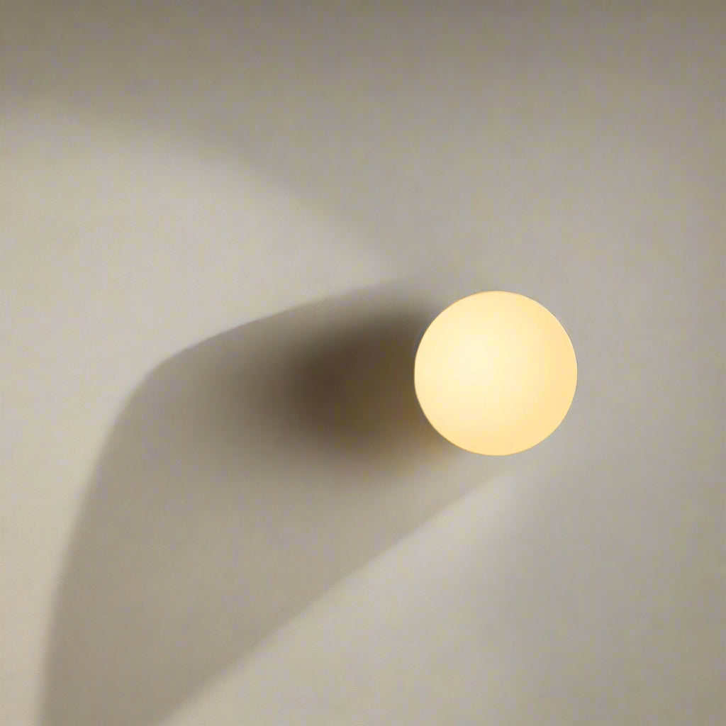 Lunaris | Elegant Minimalist Frosted Glass Wall Sconce Light Fixture 8