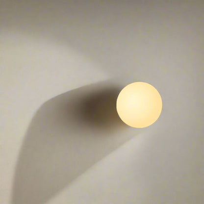 Lunaris | Elegant Minimalist Frosted Glass Wall Sconce Light Fixture 8