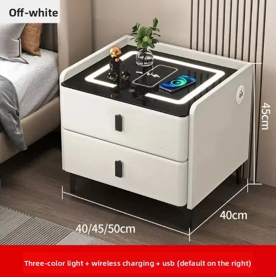 Modern Nightstand | Smart Bedside Table with Wireless Charging & Combination Lock | Ideal for Convenience in Hotels 5