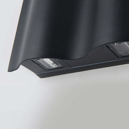 Modern Wave | Outdoor Wall Lantern with High-Brightness LED | Unique Wavy Design for Courtyards and Entrances 6