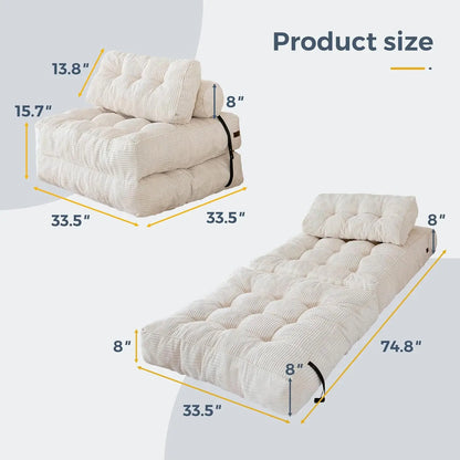 Modular Sofa Bed | Pull Out Sofa Bed with Shredded Foam Filling | Space-Saving Comfort for Small Living Areas 3