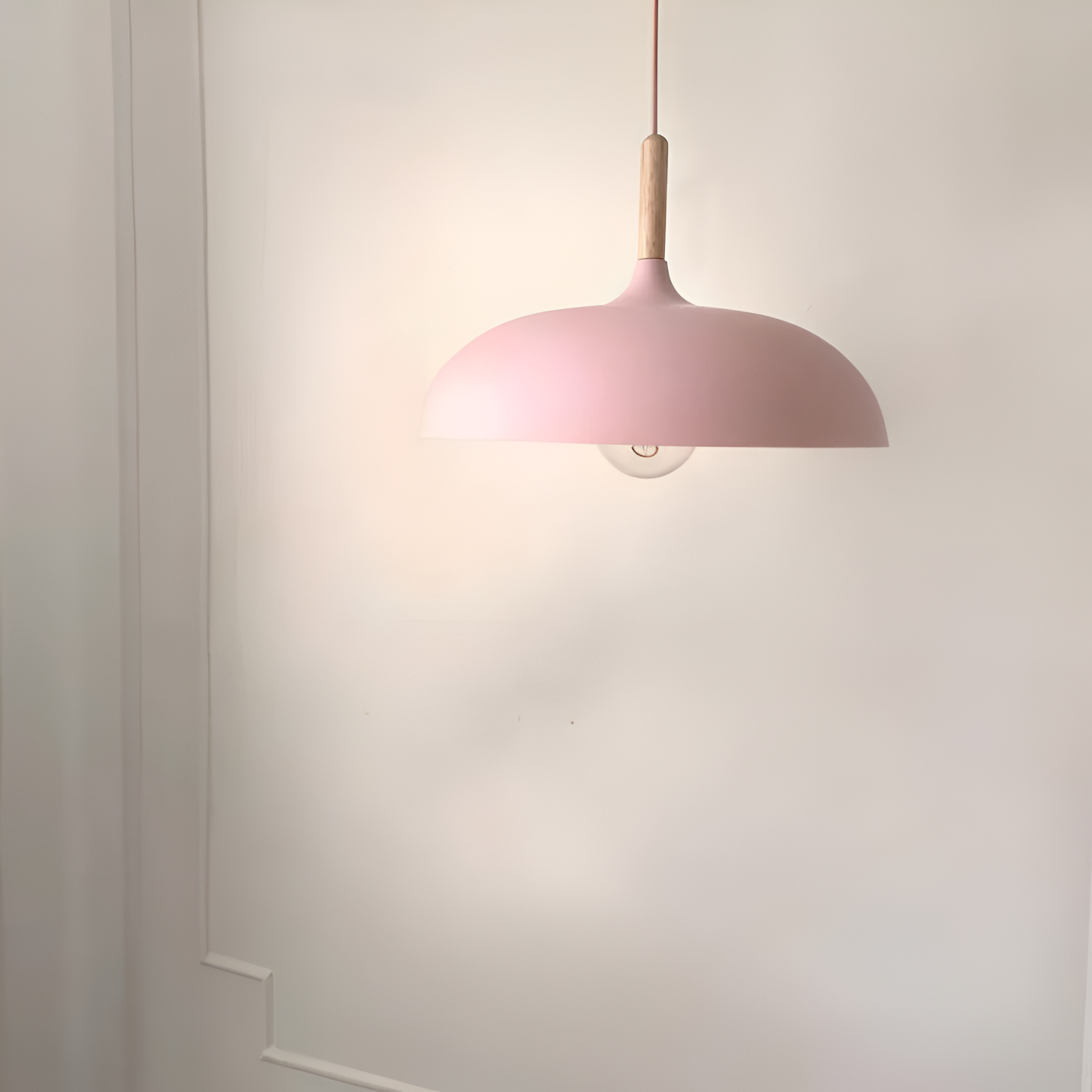 NordicHarmony | Stylish Scandinavian Wood Iron Pendant Light Fixture 8