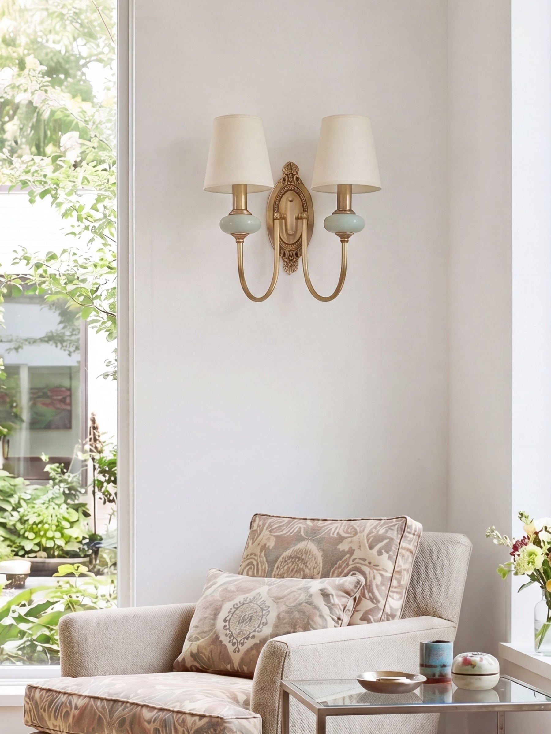 RowanClassic | Elegant Ceramic Wall Sconce Light for Hallway or Bedroom 1