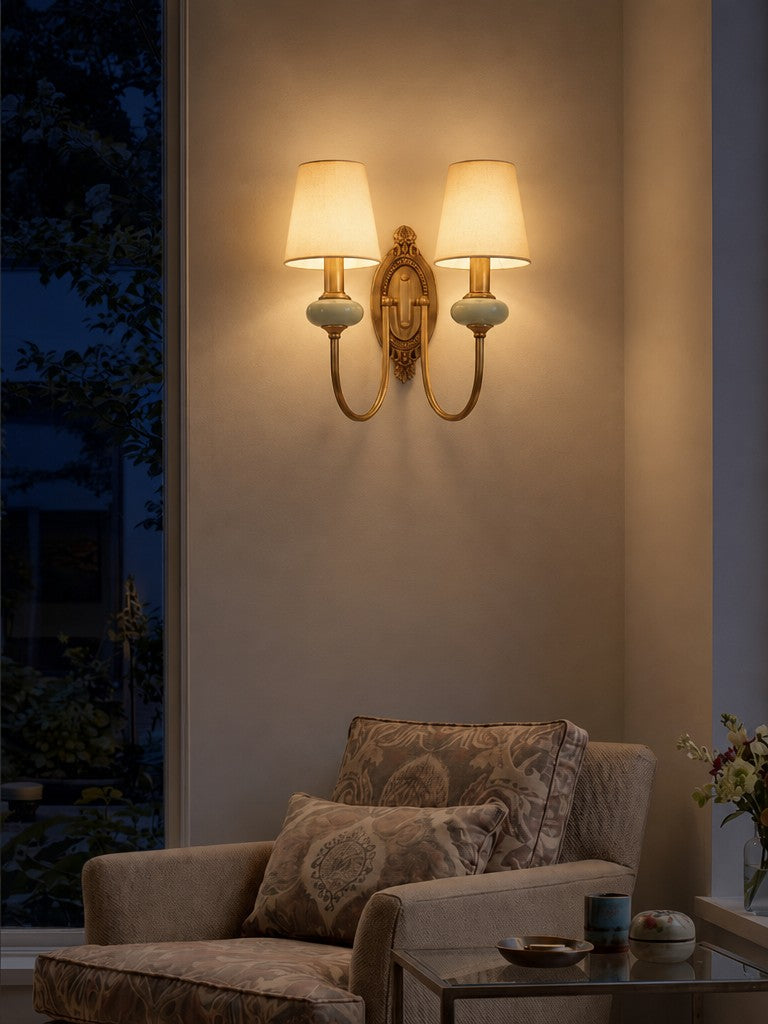RowanClassic | Elegant Ceramic Wall Sconce Light for Hallway or Bedroom 2