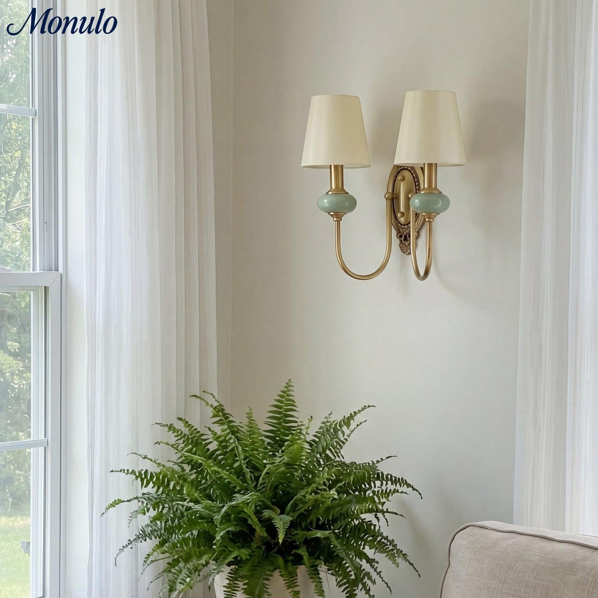 RowanClassic | Elegant Ceramic Wall Sconce Light for Hallway or Bedroom 6