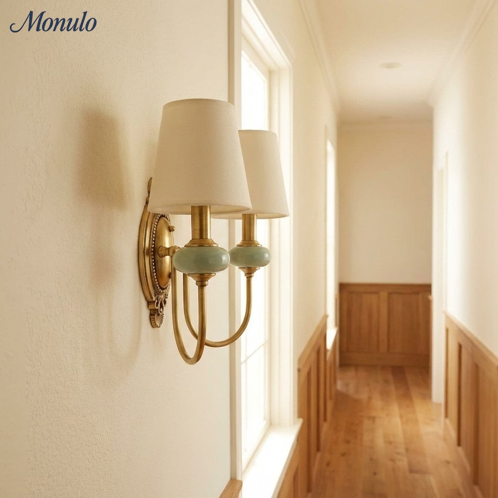 RowanClassic | Elegant Ceramic Wall Sconce Light for Hallway or Bedroom 8