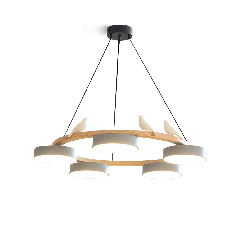 SiennaBird | Elegant Antique Gold Round Dining Room Chandelier 1