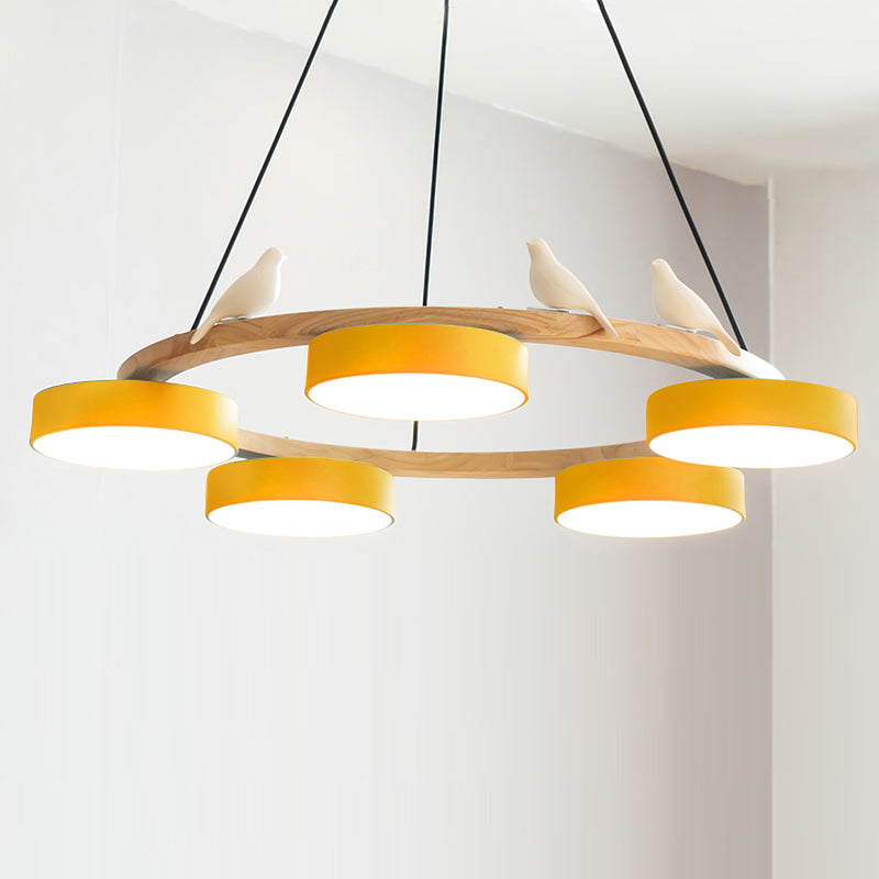 SiennaBird | Elegant Antique Gold Round Dining Room Chandelier 10