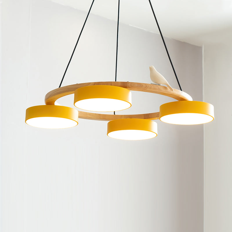 SiennaBird | Elegant Antique Gold Round Dining Room Chandelier 12
