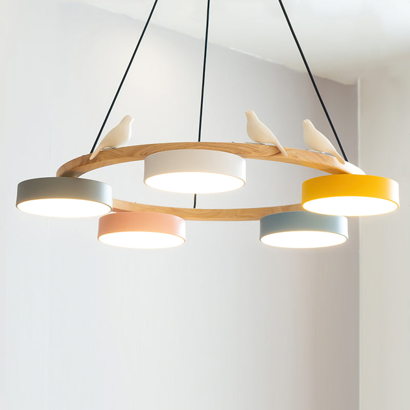 SiennaBird | Elegant Antique Gold Round Dining Room Chandelier 14
