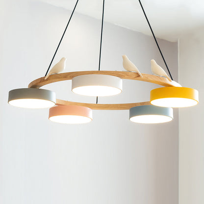 SiennaBird | Elegant Antique Gold Round Dining Room Chandelier 14