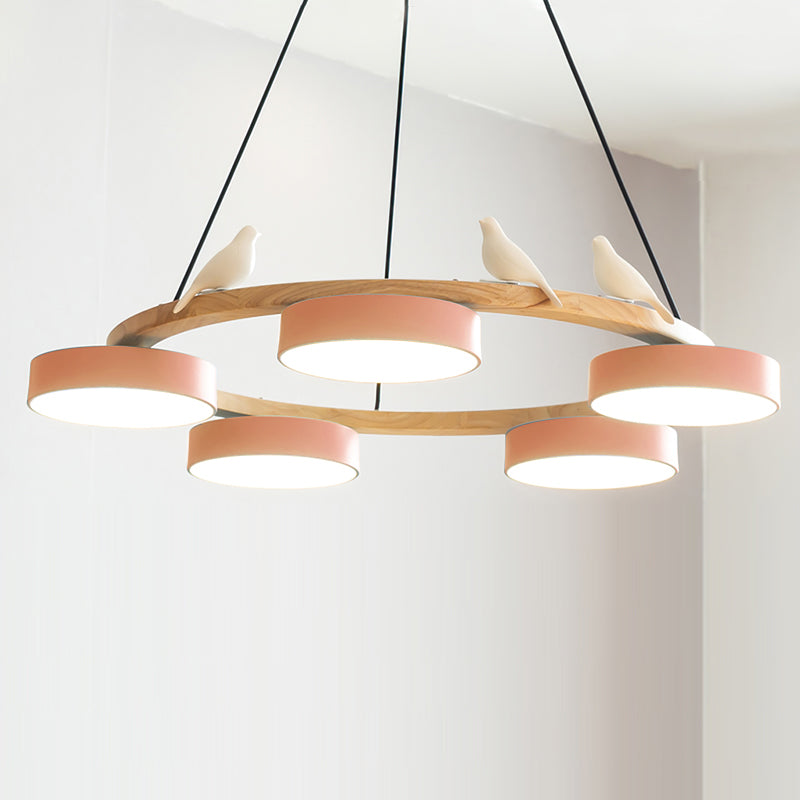 SiennaBird | Elegant Antique Gold Round Dining Room Chandelier 15