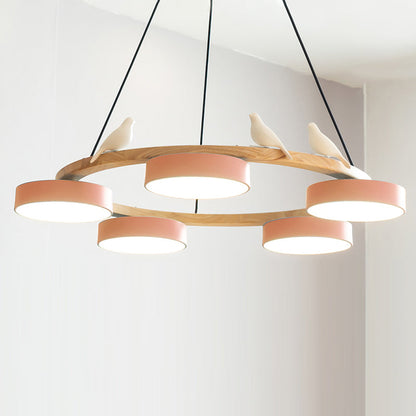 SiennaBird | Elegant Antique Gold Round Dining Room Chandelier 15