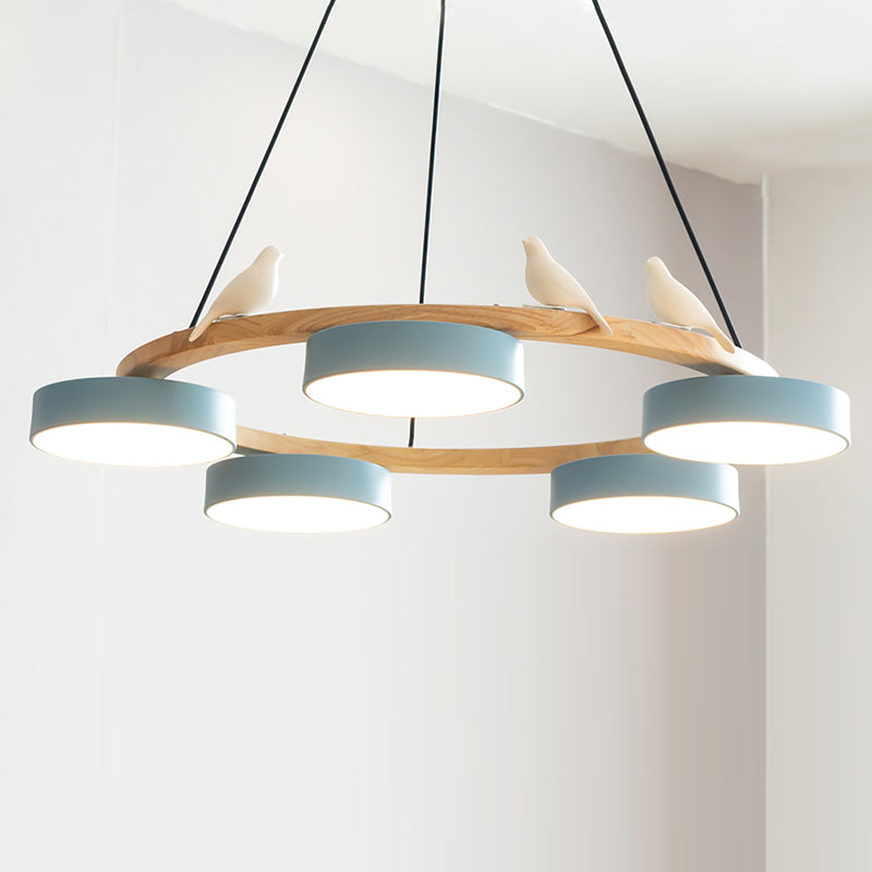 SiennaBird | Elegant Antique Gold Round Dining Room Chandelier 16