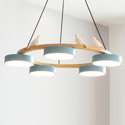 SiennaBird | Elegant Antique Gold Round Dining Room Chandelier 16