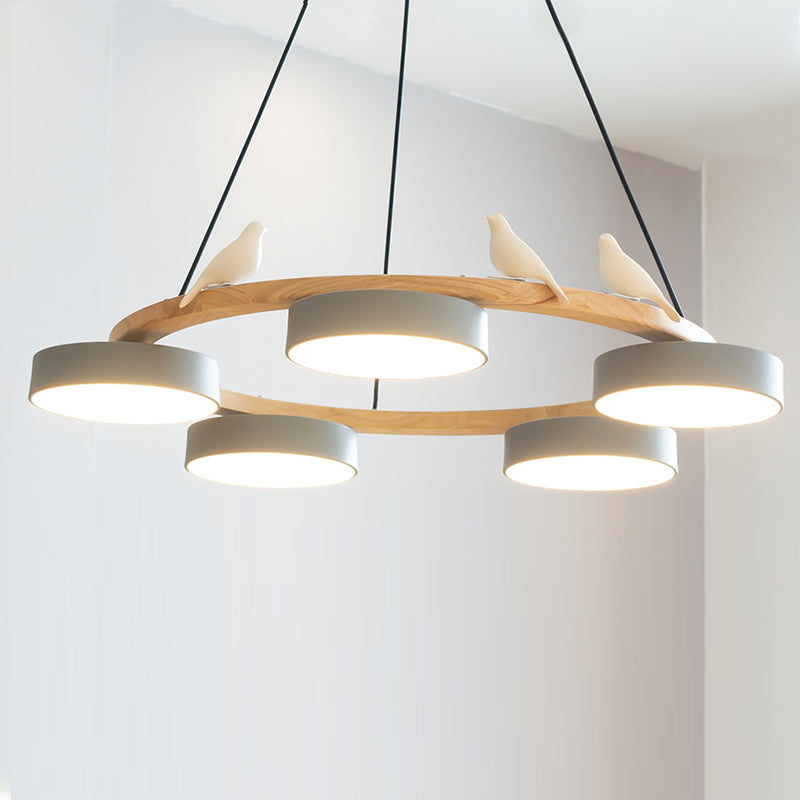 SiennaBird | Elegant Antique Gold Round Dining Room Chandelier 18