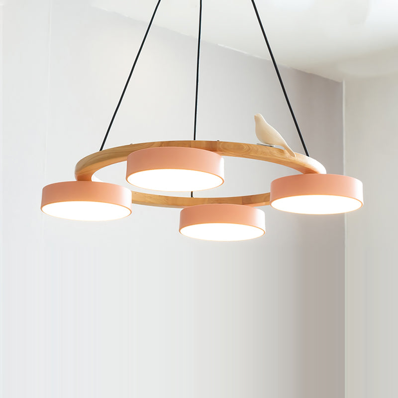 SiennaBird | Elegant Antique Gold Round Dining Room Chandelier 19