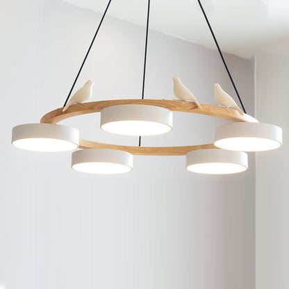SiennaBird | Elegant Antique Gold Round Dining Room Chandelier 2