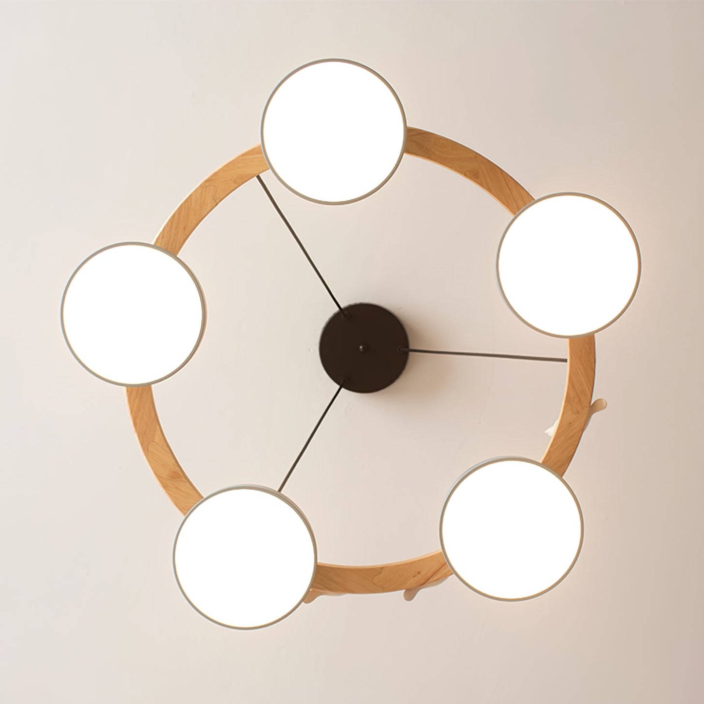 SiennaBird | Elegant Antique Gold Round Dining Room Chandelier 5